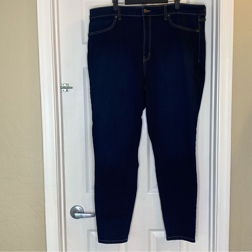 Fashion Nova Skinny Jeans Size 22W Dark Denim Color